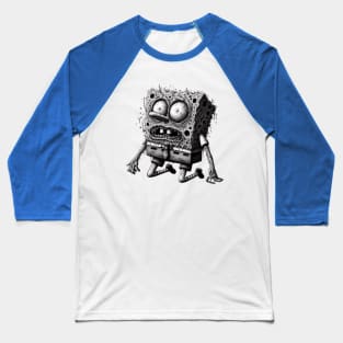 Zombie Spongebob 2 Baseball T-Shirt